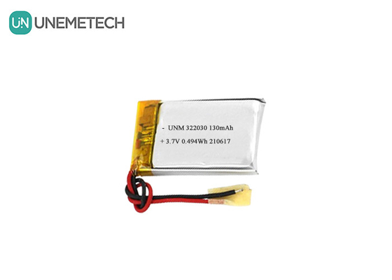 322030 재충전 가능한 리 폴리머 배터리 3.7V 130mAh 리포 배터리 피트니스 추적기
