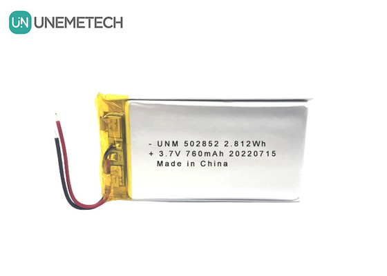 3.7V 760mAh 리?? 이온 폴리머 재충전 배터리 502852