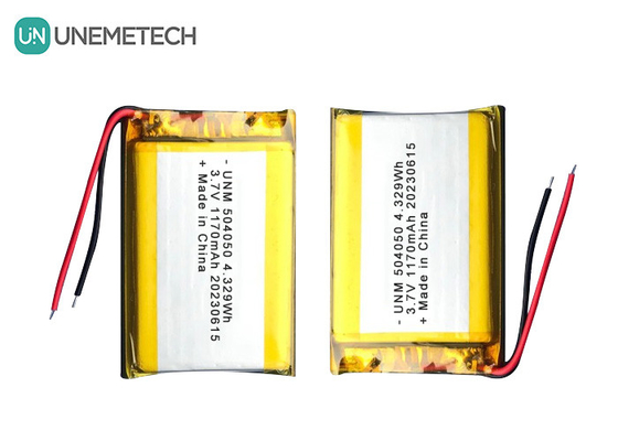 3.7V 1170mAh 무선 통합 리포 재충전 배터리 504050 전력 도구용