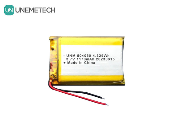 3.7V 1170mAh 무선 통합 리포 재충전 배터리 504050 전력 도구용