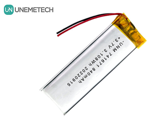 3.7V 840mAh 리포 재충전 배터리 741671 스마트 소켓용