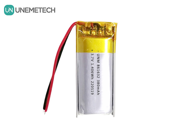 1S 리포 배터리 3.7V 380mAh 리 폴리머 배터리 861632 테이블 램프