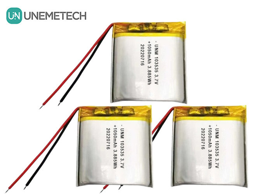 3.7V 1050mAh 커스텀 컴팩트 디자인 리포 배터리 103535 소형 프로젝터용