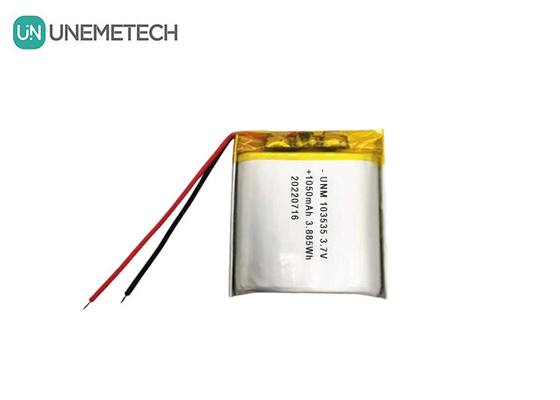 3.7V 1050mAh 커스텀 컴팩트 디자인 리포 배터리 103535 소형 프로젝터용