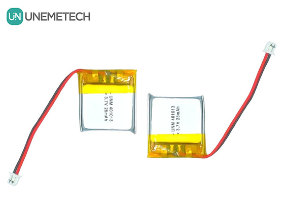 3.7V 25mAh 401013 스마트 안경을 위한 재충전 가능한 초파늘한 얇은 리?? 폴리머 배터리