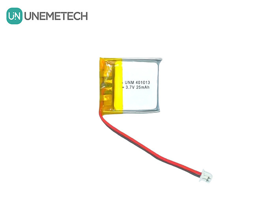 3.7V 25mAh 401013 스마트 안경을 위한 재충전 가능한 초파늘한 얇은 리?? 폴리머 배터리