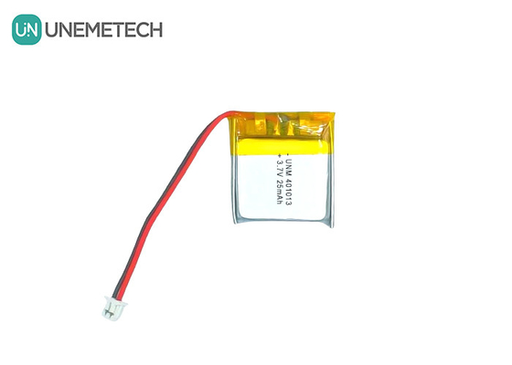 3.7V 25mAh 401013 스마트 안경을 위한 재충전 가능한 초파늘한 얇은 리?? 폴리머 배터리