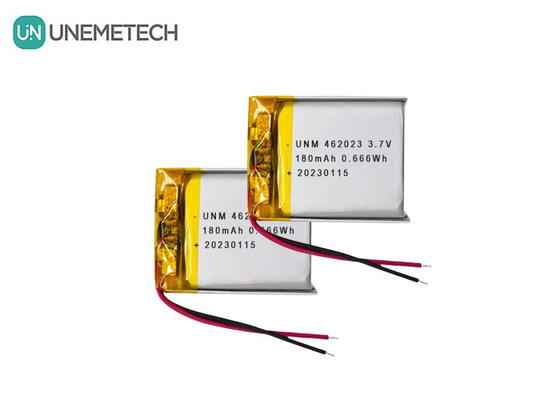 3.7V 180mAh 리이온 배터리 462023 전자 장난감용 리포 재충전 배터리 팩