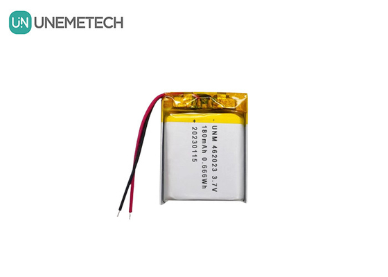 3.7V 180mAh 리이온 배터리 462023 전자 장난감용 리포 재충전 배터리 팩