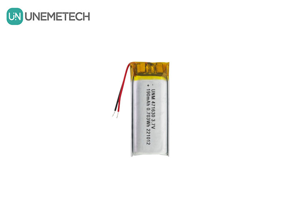 CE 인증 리포 배터리 471630 3.7V 190mAh 휴대용 전자 장치용 리 폴리머 배터리