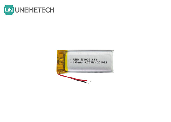 CE 인증 리포 배터리 471630 3.7V 190mAh 휴대용 전자 장치용 리 폴리머 배터리