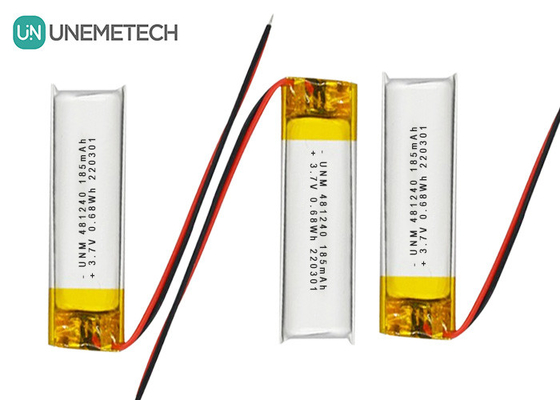 3.7V 185mAh 481240 자동차 DVR용 리?? 이온 및 리?? 폴리머 배터리
