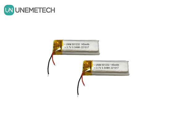 3.7V 145mAh 501232 콤팩트 디자인 리?? 폴리머 배터리 버블 머신
