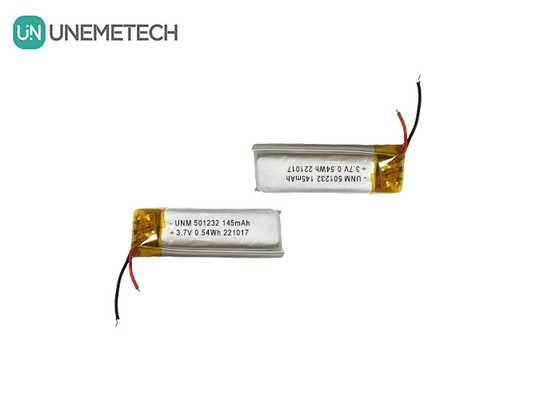 3.7V 145mAh 501232 콤팩트 디자인 리?? 폴리머 배터리 버블 머신