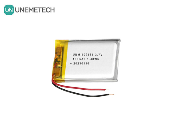 리 폴리머 배터리 팩 502535 400mAh 전자 기기용 3.7V 배터리