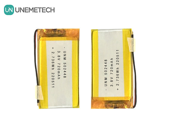 3.8V 720mAh 리포 고전압 배터리 리HV 502448 블루투스 헤드폰