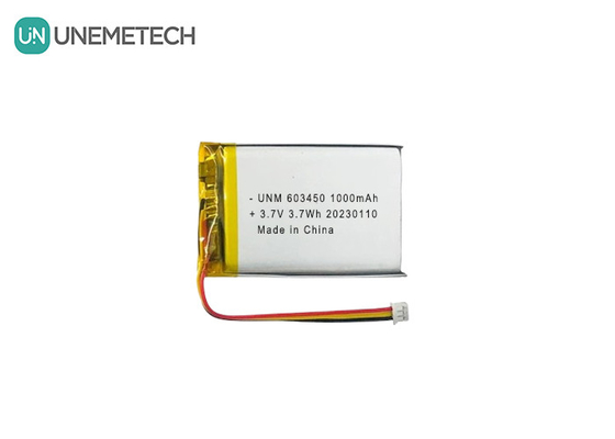 3.7V 1000mAh 603450 RC 자동차용 재충전 가능한 고 용량 리포 배터리