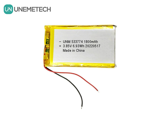 고전압 리포 배터리 3.85V 1800mAh 533774 소형 로봇용 재충전 배터리