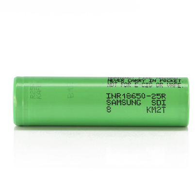 삼성 25R 18650 2500mAh 20A 배터리 3.6V 실린더 리?? 이온 셀 INR18650-25R