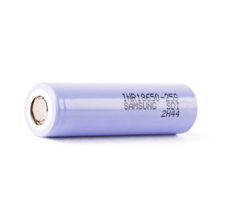 삼성 25S 18650 2500mAh 20A 배터리 3.6V 실린더 리?? 이온 셀 INR18650-25S