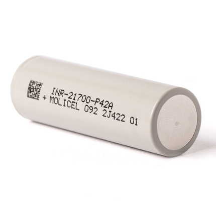 모리셀 21700 P42A 4200mAh 45A 배터리 INR-21700-P42A 플래트 톱 배터리