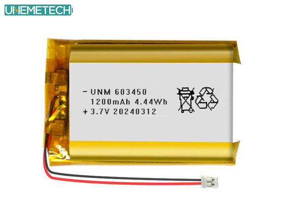 3.7V 1200mAh 리?? 폴리머 배터리 603450