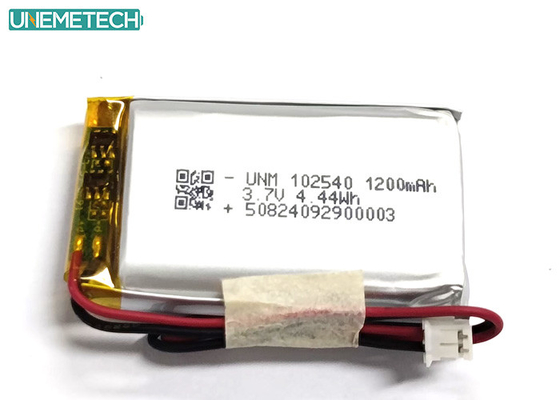 1200mAh 2C 빠른 충전 리?? 폴리머 배터리 3.7V 102540 의약품용