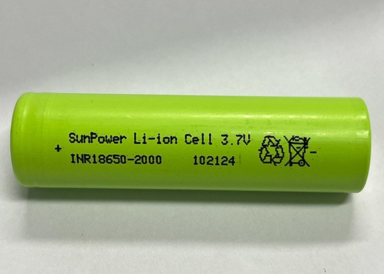 썬파워 18650 2000mAh 20A 재충전 가능한 리?? 이온 배터리 셀 3.7V 전기 도구용 리?? 이온 배터리