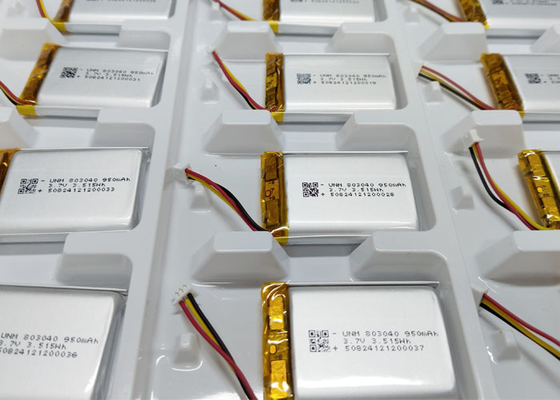 3.7V 950mAh 803040 폴리머 리?? 이온 배터리 Molex51021-3P