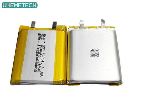 3.85V 고전압 리?? 폴리머 배터리 1530mAh 713540 의료기기용