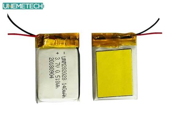 품질 저자 방출 리포 배터리 282028 / 3.7V 140mAh 리?? 폴리머 배터리 웨어러블 기기 공장